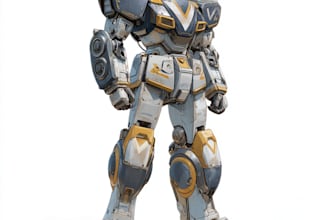 draw mecha robot,armor,gundam in anime or realism style