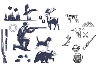 draw any elements for your business with line art