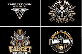 design wonderful tactical logo with express delivery