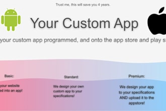 design and program your IOS or android app