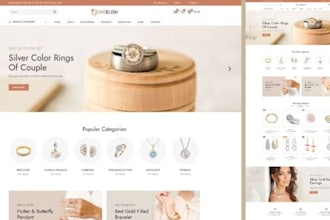 design jewelry shopify store, jewelry website, jewelry dropshipping store