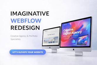 redesign webflow imaginative artistic website webflow agency portfolio website