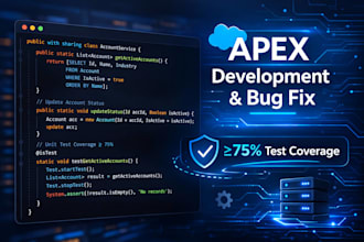 fix, optimize or build your salesforce apex trigger or class 10eur promotion