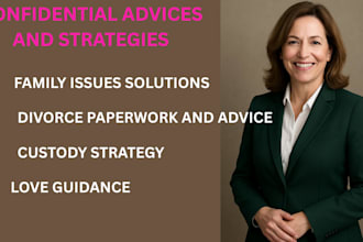 offer professional  advice and strategies to handling different situations