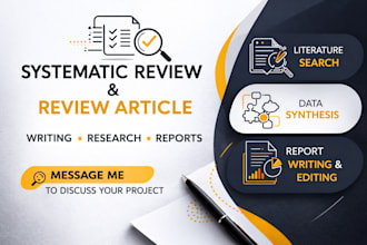 do systematic review and review article on any topic