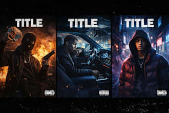 design a professional trap hip hop cover art for your song