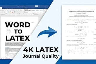 convert a research report from ms word to latex