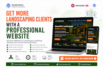 landscaping, gardening, planting, lawn care, farming services website