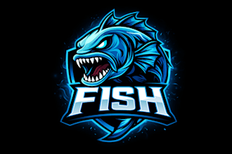make fish e sport mascot logo design with satisfaction guarantee