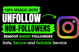 manually unfollow instagram followings, remove fake followers