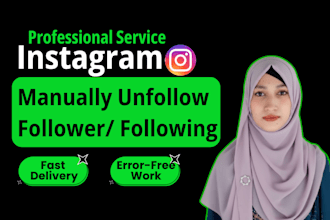 manually unfollow instagram followings, remove fake followers