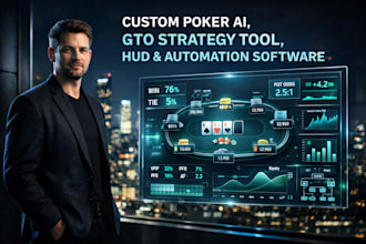 create custom poker ai, ocr, hud, and automation software, 888poker, pokerstars