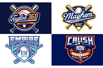 do baseball team jersey or sports club logo design