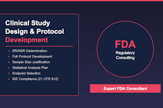 design your fda clinical study protocol and endpoint strategy