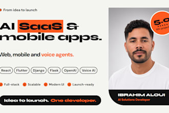 build ai website, ai mobile app, ai saas website, ai voice agent