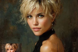 do renaissance art oil painting digital portrait