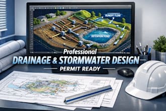 design drainage and stormwater management system professionally