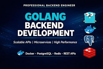 develop scalable rest apis and backend services in golang