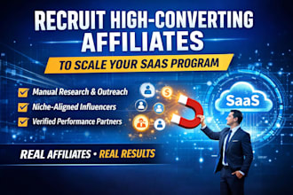 recruit high converting affiliate to scale your saas affiliate program