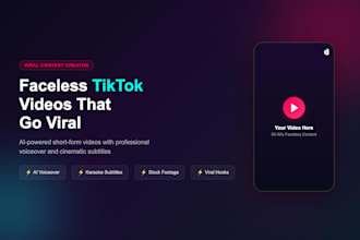 create scroll stopping faceless tiktok videos with ai voiceover and subtitles