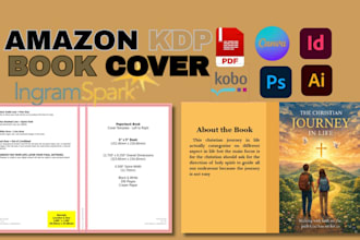 design amazon book cover, paperback hardcover, fix margin error, kdp upload