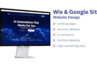 design google sites website, wix website for portfolio website, business website