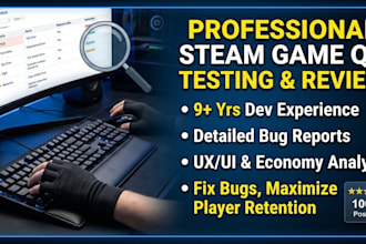 professionally test and review your game
