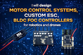 design motor control systems esc bldc foc controllers for robotics and drones