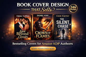 design a book cover design that sells for amazon KDP, ebook and paperback