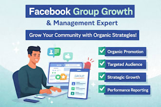 grow your facebook group with real and active members