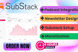 setup substack account substack newsletter design