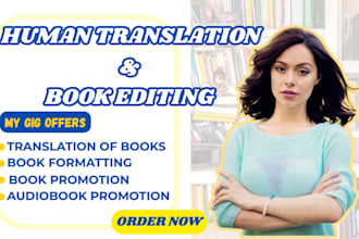 professional book editing, translation, formatting  audiobook promotion