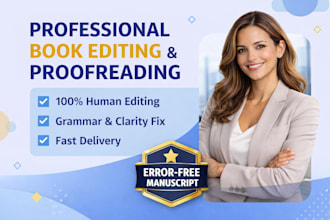 do professional book editing and proofreading for amazon KDP