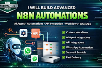 n8n automation n8n ai agent n8n workflow n8n api integration whatsapp automation
