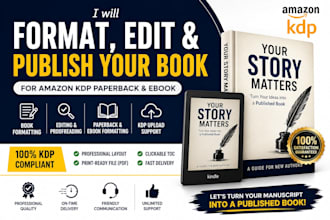 format proofread and publish your book for amazon  KDP paperback