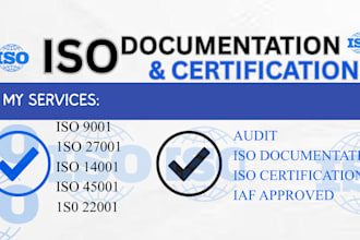 create iso quality manual and full iso documentation