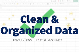 clean, organize, and analyze your data