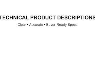 write technical product descriptions for tools and equipment