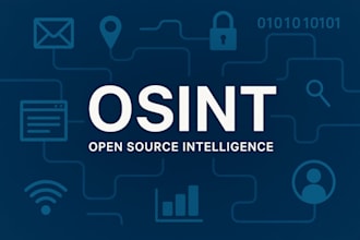 do background check, osint investigation and private investigator