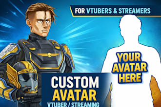 create your vtuber avatar with your features for streaming 2