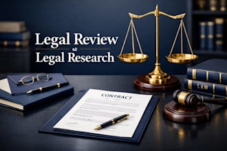 do professional legal review, legal research, contract review and legal drafting