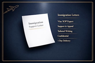write a powerful immigration letter of explanation, support, or visa letter