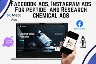 do compliant facebook ads instagram ads for peptide and research chemical ads