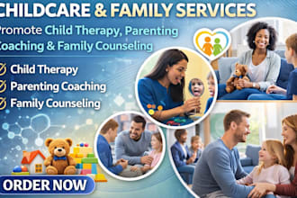 promote child therapy and family counseling services