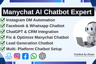 manychat ai chatbot, fix manychat, whatsapp chatbot, instagram, facebook chatbot