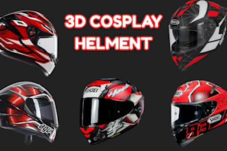 create 3d mask, helmet, armor and cosplay model for 3d printing stl cosplay amor