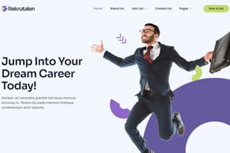 build staffing agency recruitment website squarespace hiring job listing website