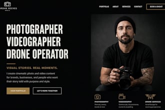 design squarespace photography website videography website filmmaker website