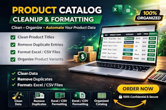 organize skus, remove duplicates, and clean your inventory data