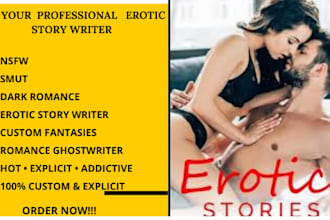 be your professional erotic storywriter nsfw smut writer and romance ghostwriter
